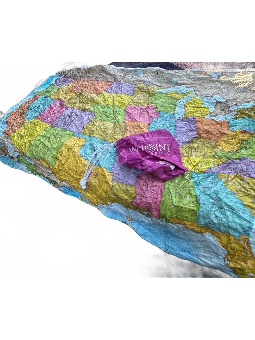 USA ScrunchMap Weatherproof Foldable Educational Map
